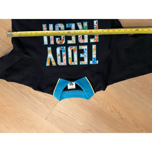 Teddy Fresh x Care Bears Collared Sweatshirt Women’s small Black Embroidered - Picture 5 of 5